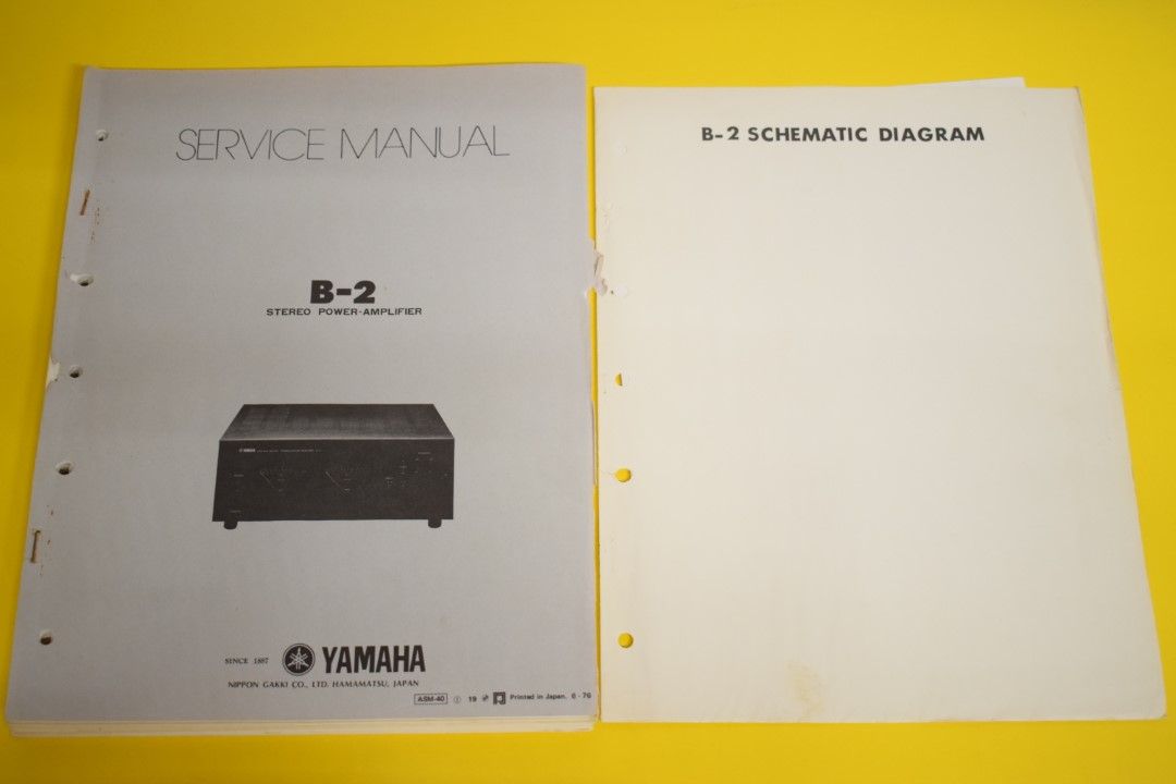 Yamaha B-2 Power Amplifier Service Manual